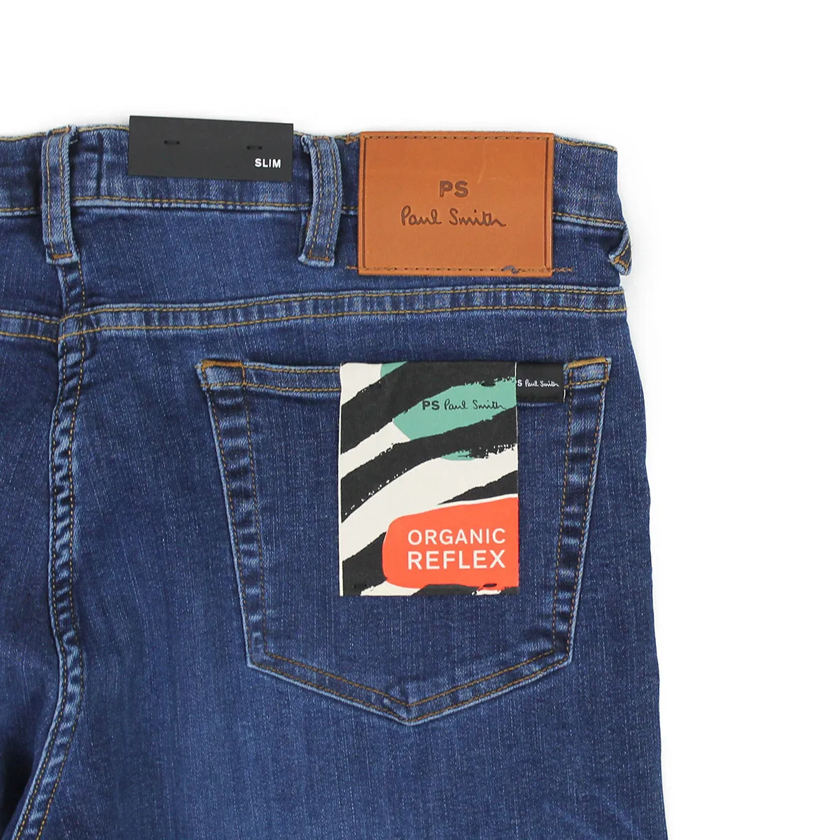 PS Paul Smith - Blue Slim Fit 'Organic Reflex' Jeans