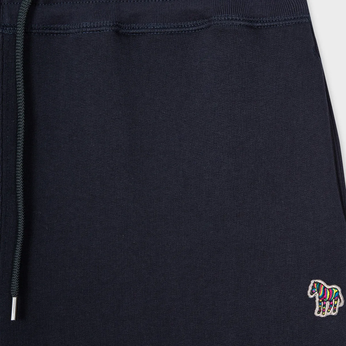 PS Paul Smith Navy Zebra Logo Sweat Shorts