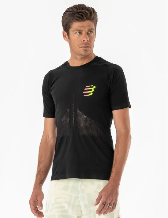 Racing T shirt SS M Black/Safety Yellow