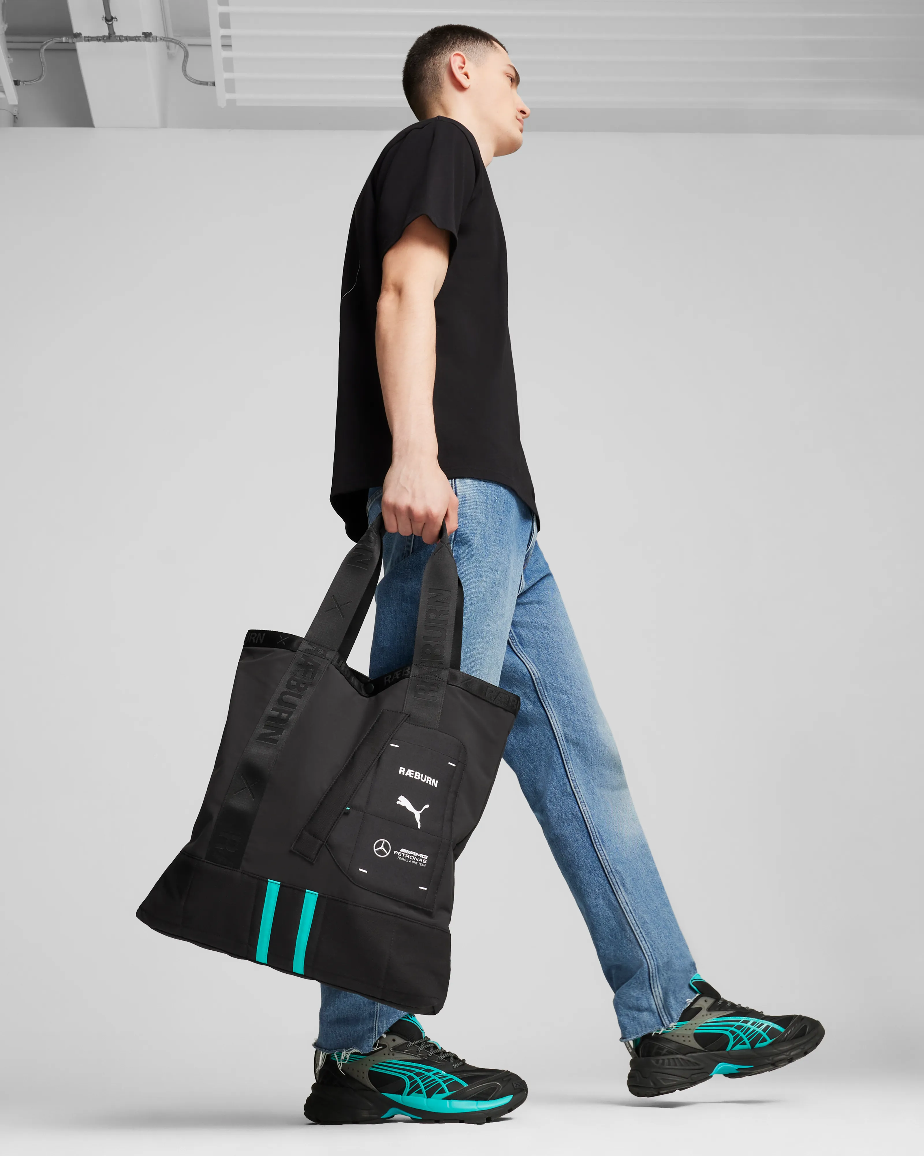 Raeburn x Mercedes-AMG F1 x Puma Tote Bag Black