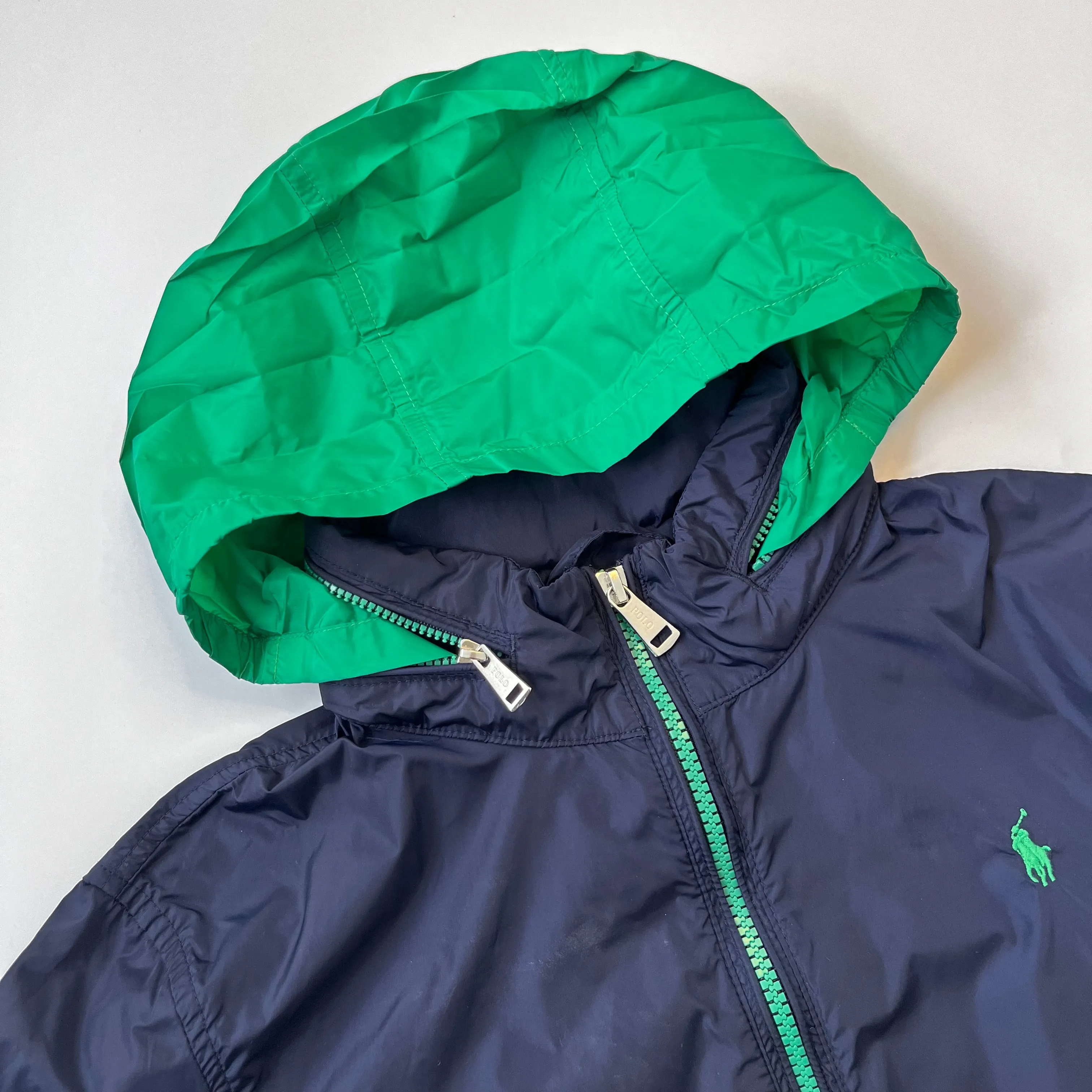 Ralph Lauren Navy Rain Jacket for Kids: Size M (10-12 Years)