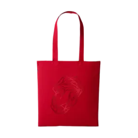 Red Tonal Tote Bag