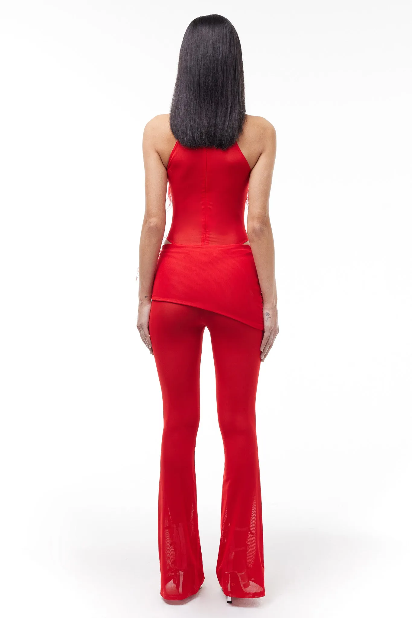 Red Velora Pants