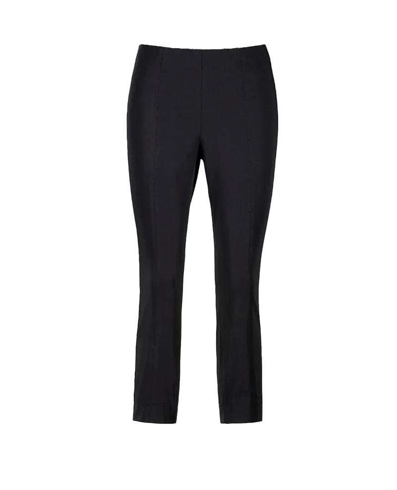 Results: Slim-fit black ankle-length trousers