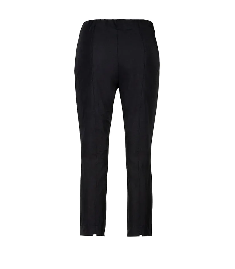 Results: Slim-fit black ankle-length trousers