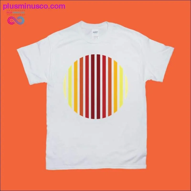 Retro Sunset T-Shirts | Red Orange Vertical