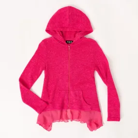 Ruffle Hoodie Sweater