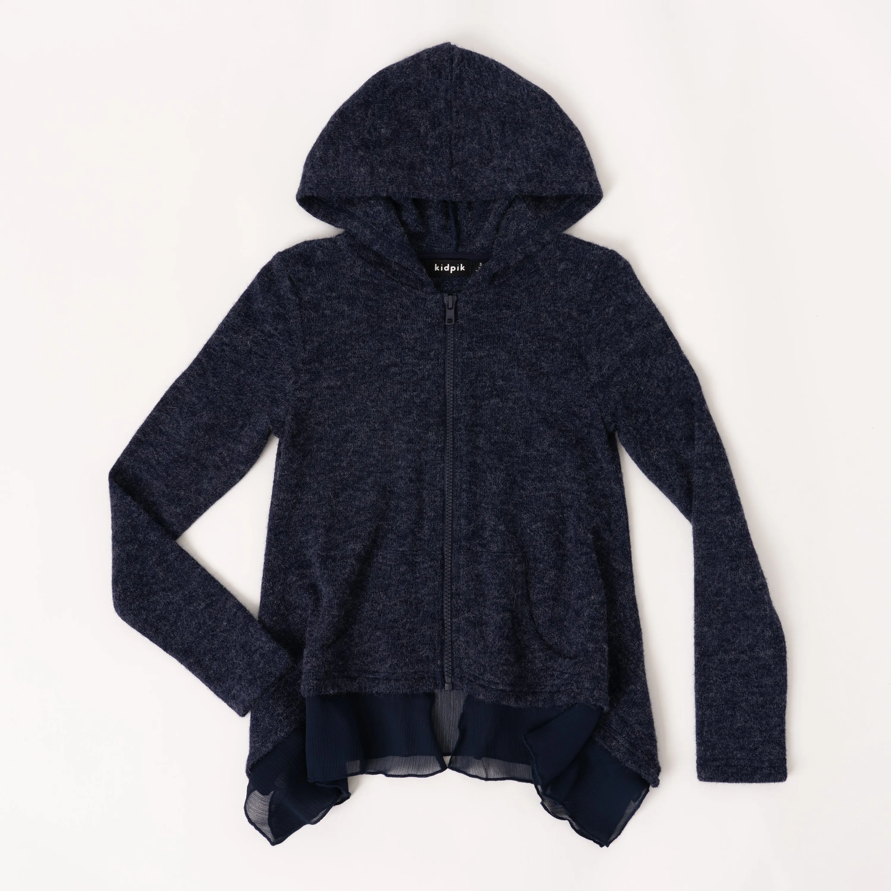 Ruffle Hoodie Sweater