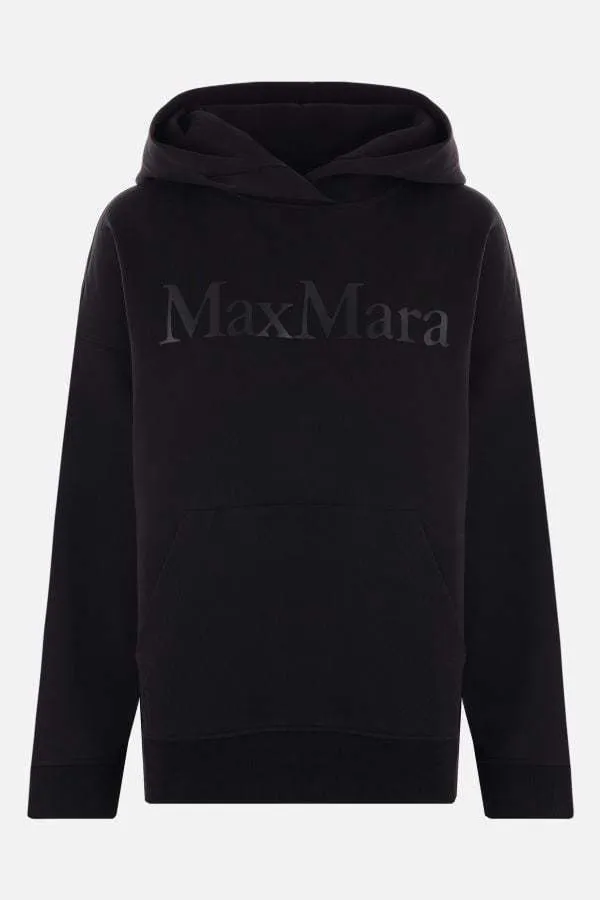 S Max Mara Long Sleeves Cotton Logo Hoodies & Sweatshirts