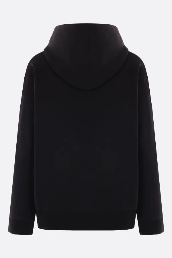 S Max Mara Long Sleeves Cotton Logo Hoodies & Sweatshirts