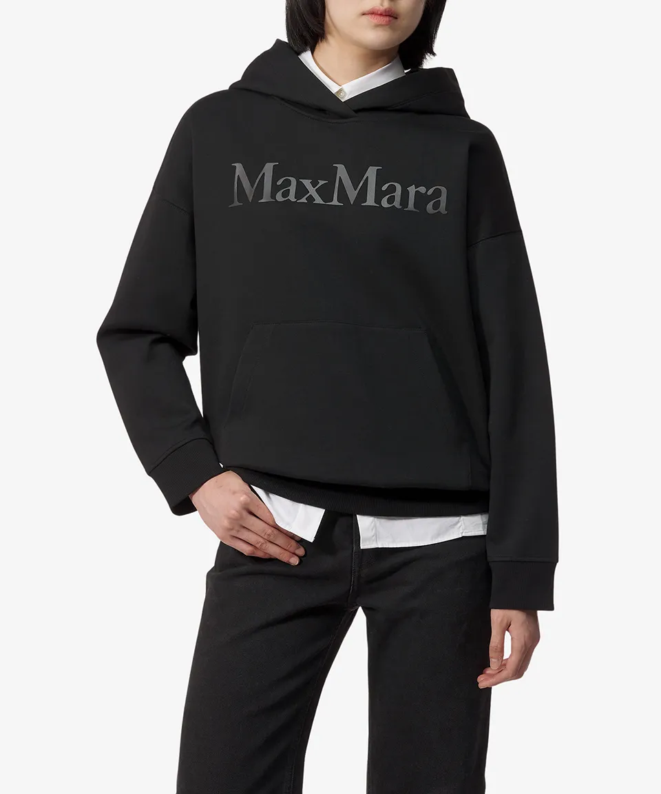 s max mara street style long sleeves plain cotton logo