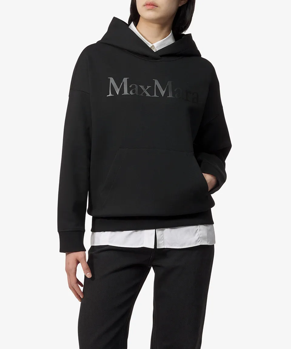 s max mara street style long sleeves plain cotton logo