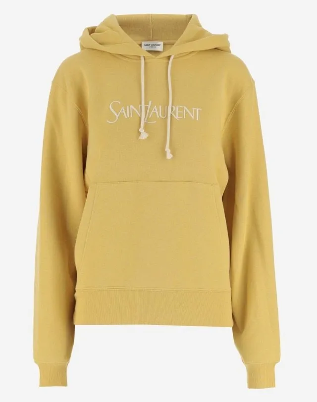 Saint Laurent Hoodies & Sweatshirts | Long Sleeve Cotton Puff Sleeve Apparel