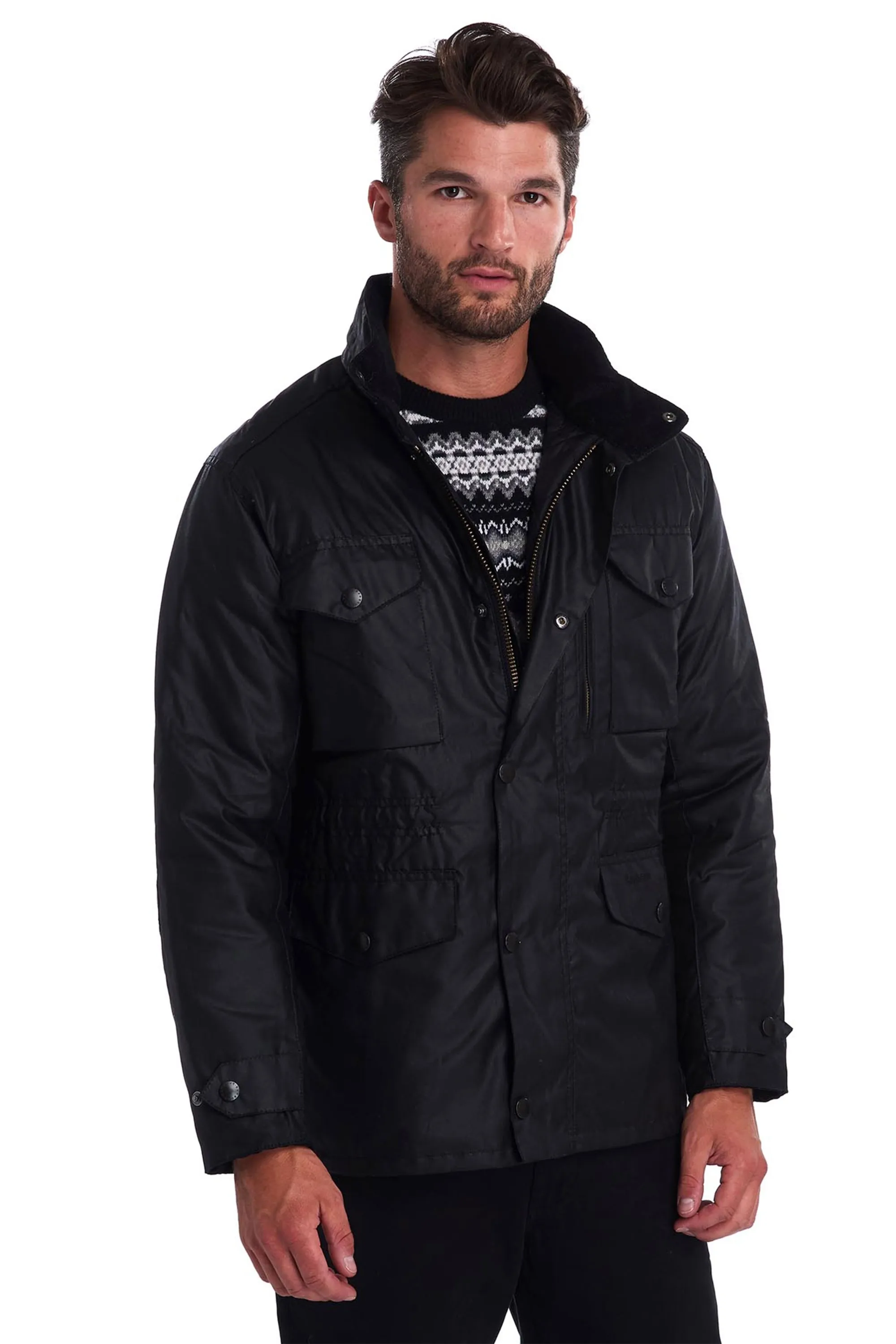 Sapper Wax Jacket Black