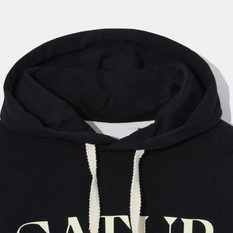 SATUR Unisex Hoodies - Stylish Plain Cotton Logo Hoodies for Streetwear