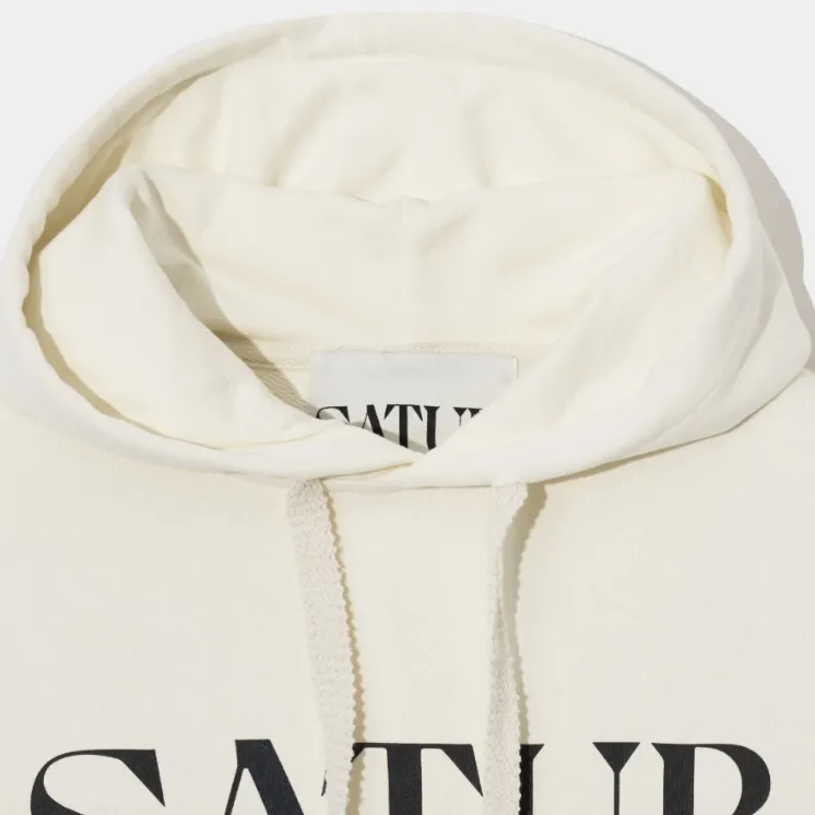 SATUR Unisex Hoodies - Stylish Plain Cotton Logo Hoodies for Streetwear