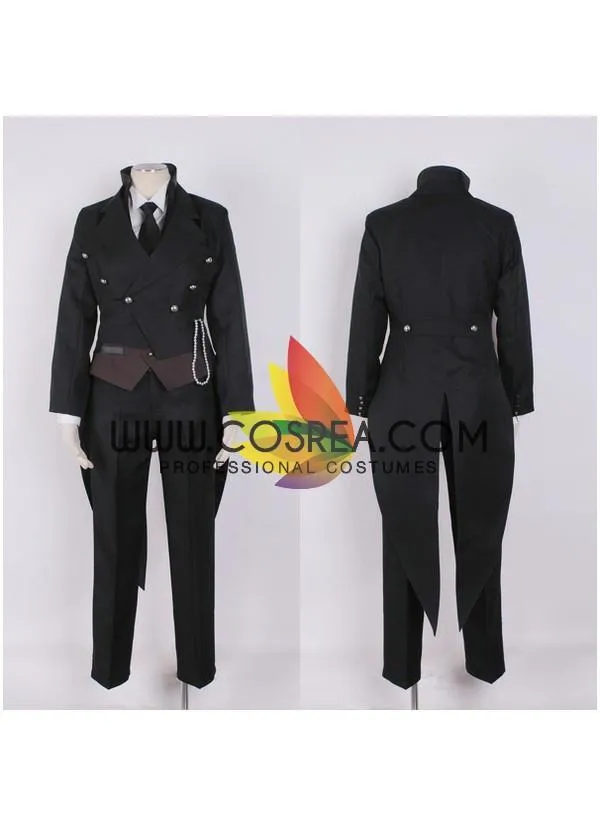 Sebastian Anime Cosplay Costume - Black Butler Kuroshitsuji Version