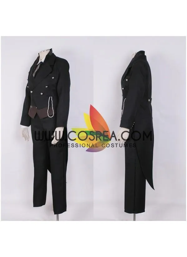 Sebastian Anime Cosplay Costume - Black Butler Kuroshitsuji Version