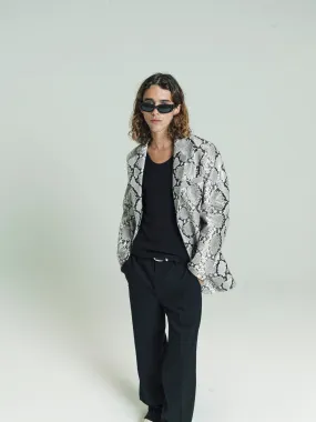 SECOND/LAYER | SNAKE LEATHER MACHINO BLAZER