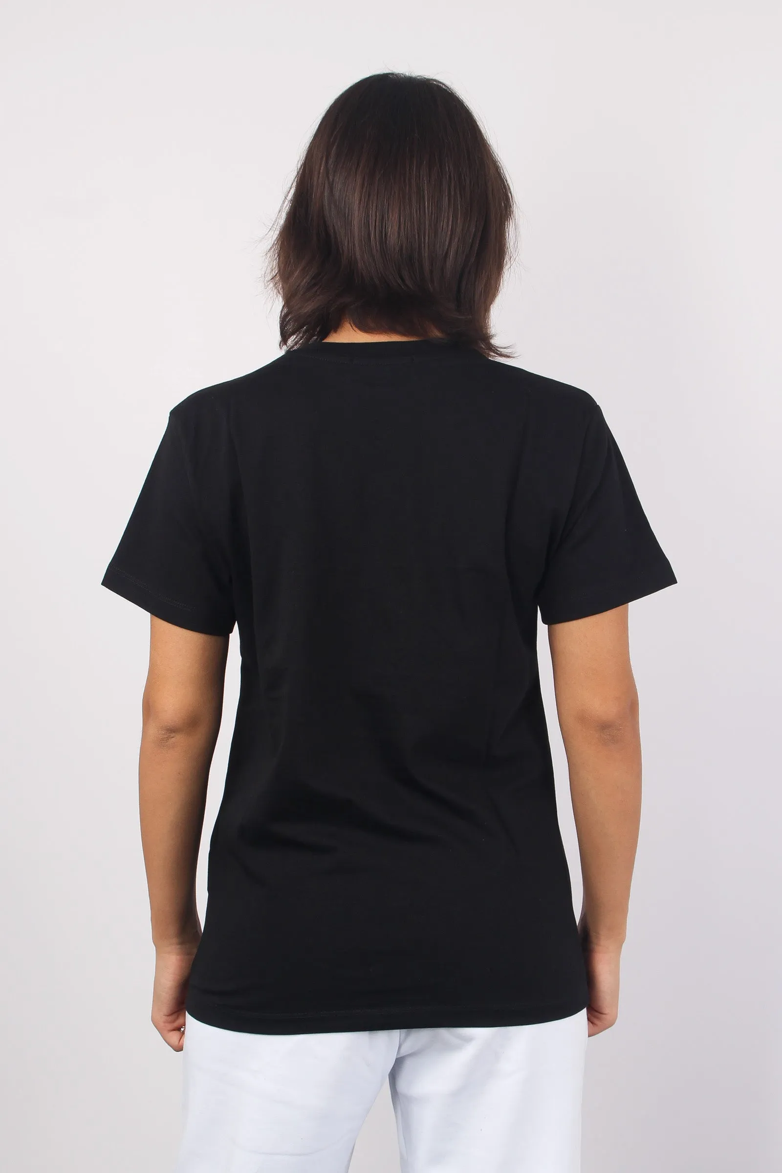 Short Sleeve Cotton Black T-shirt