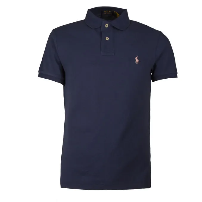 Slim Fit Coral Polo Shirt for Men