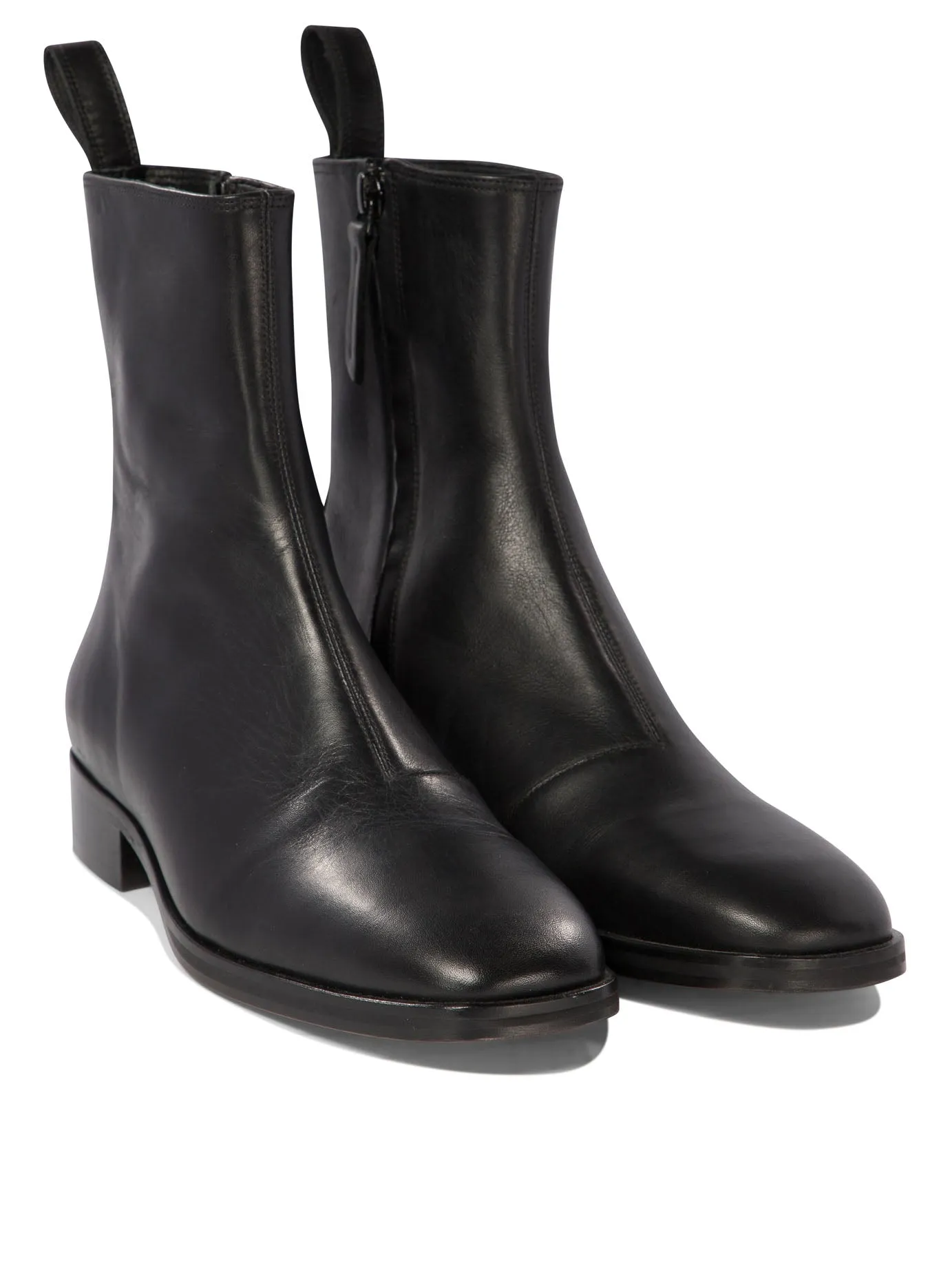 SOEUR Contemporary Square Toe Ankle Boots