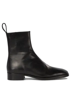 SOEUR Contemporary Square Toe Ankle Boots