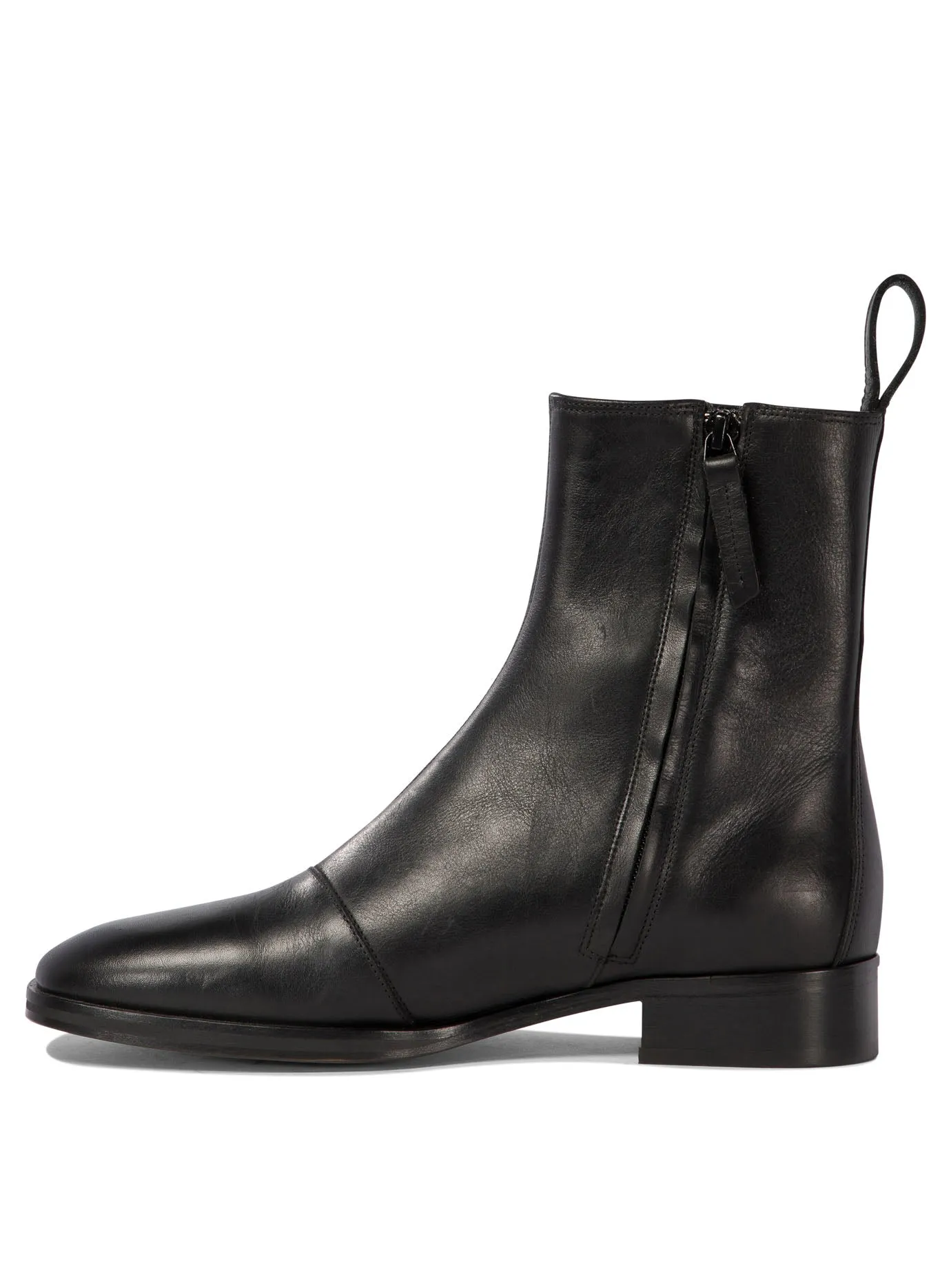 SOEUR Contemporary Square Toe Ankle Boots