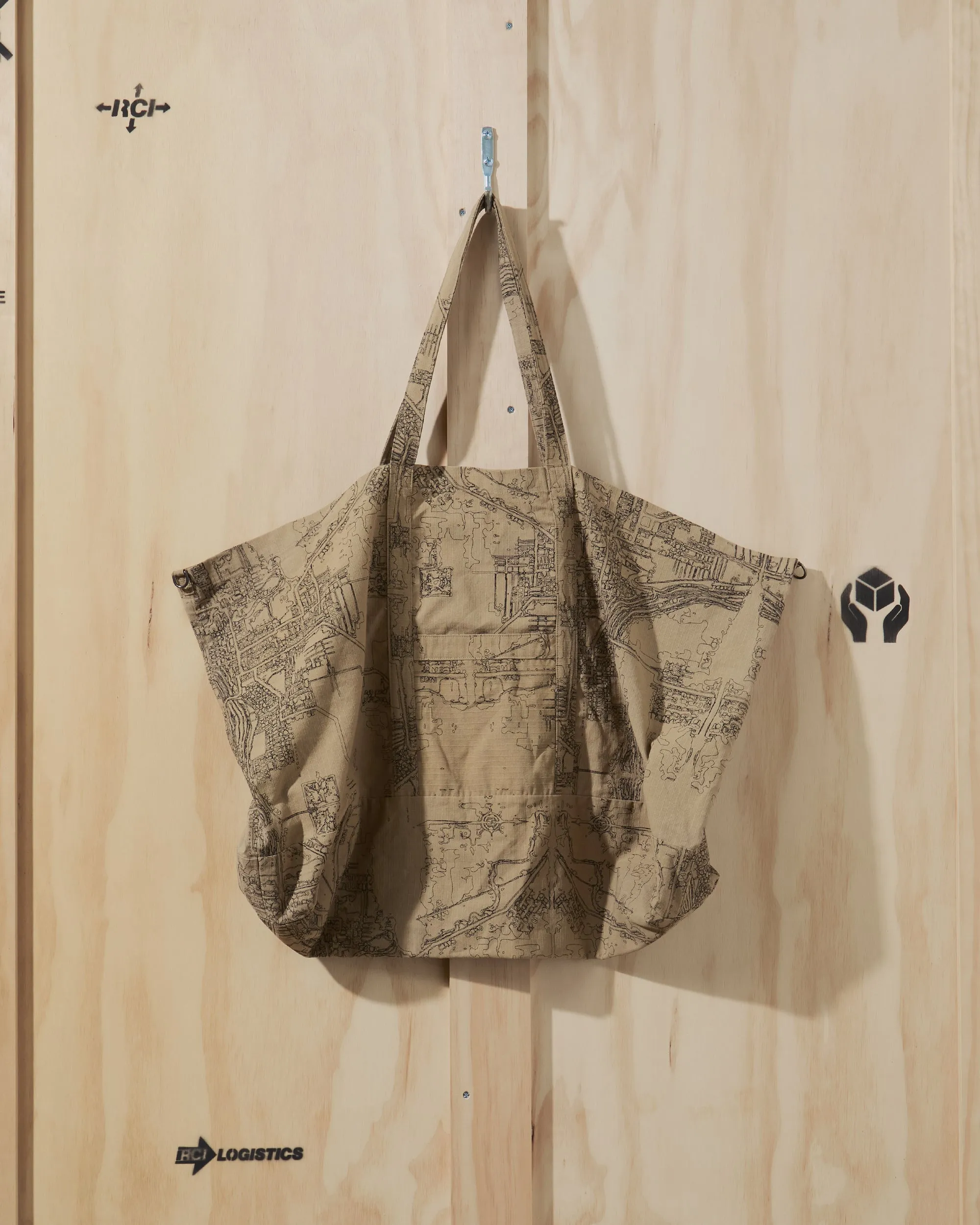 SS19 Ripstop Tote Bag in Khaki