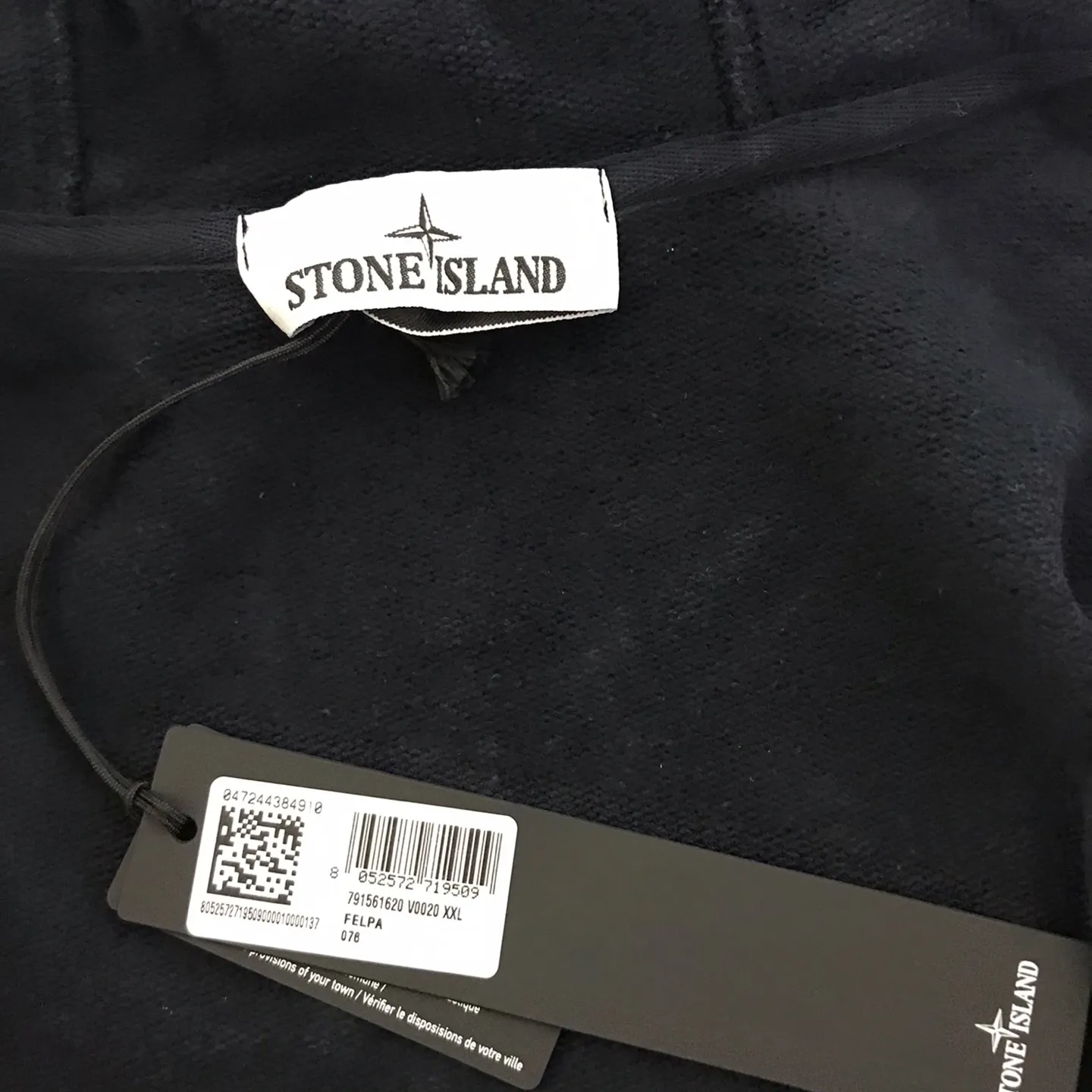 Stone Island Long Sleeve Cotton Logo Hoodies