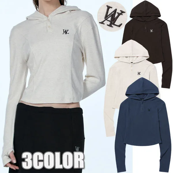 Street Style Long Sleeves Plain Logo Hoodies & Sweatshirts - WOOALONG