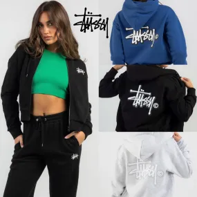 STUSSY | Plain Logo Skater Style Hoodies & Sweatshirts for Street Fashion