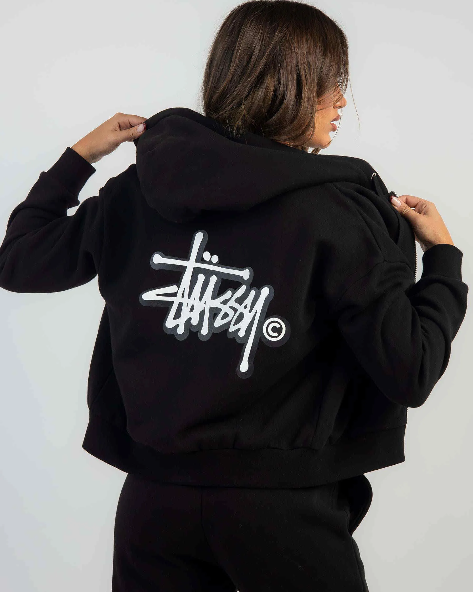 STUSSY | Plain Logo Skater Style Hoodies & Sweatshirts for Street Fashion