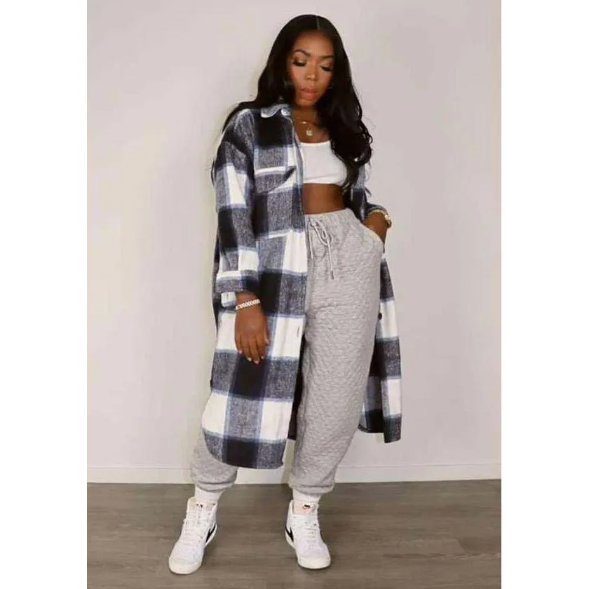 Stylish Winter Plaid Long Sleeve Shirt