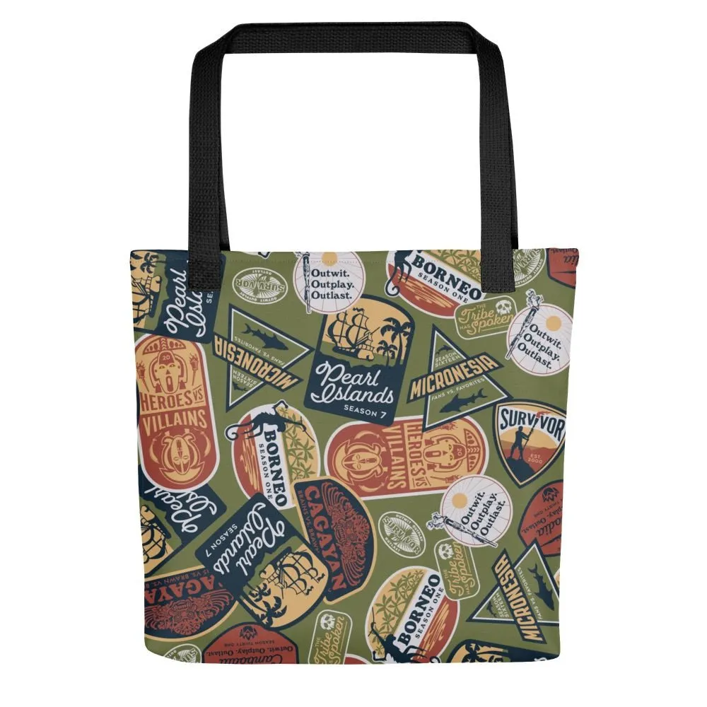 Survivor Seasons Pattern Tote Bag