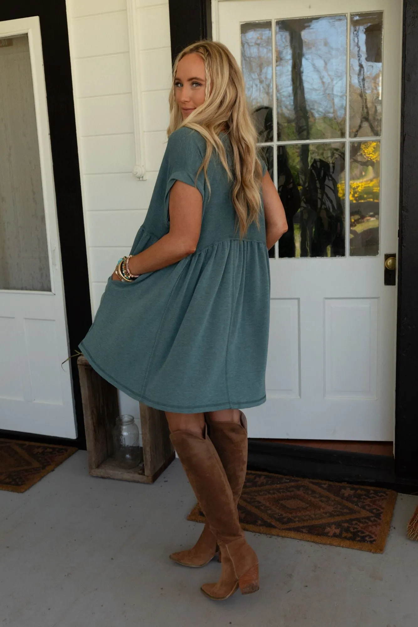 Sweet Nothings Dress - Teal