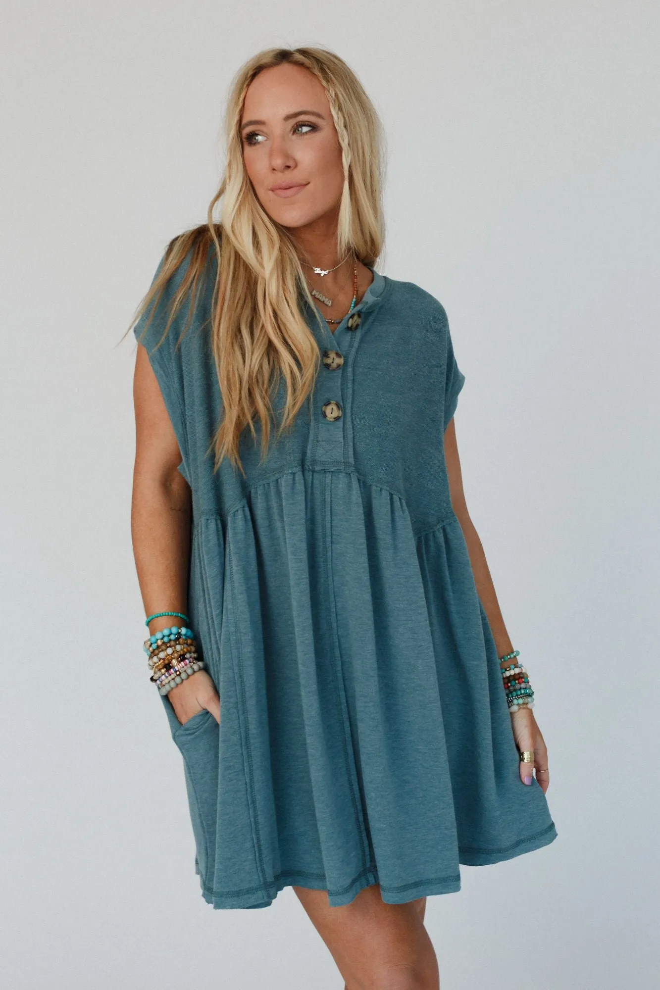 Sweet Nothings Dress - Teal