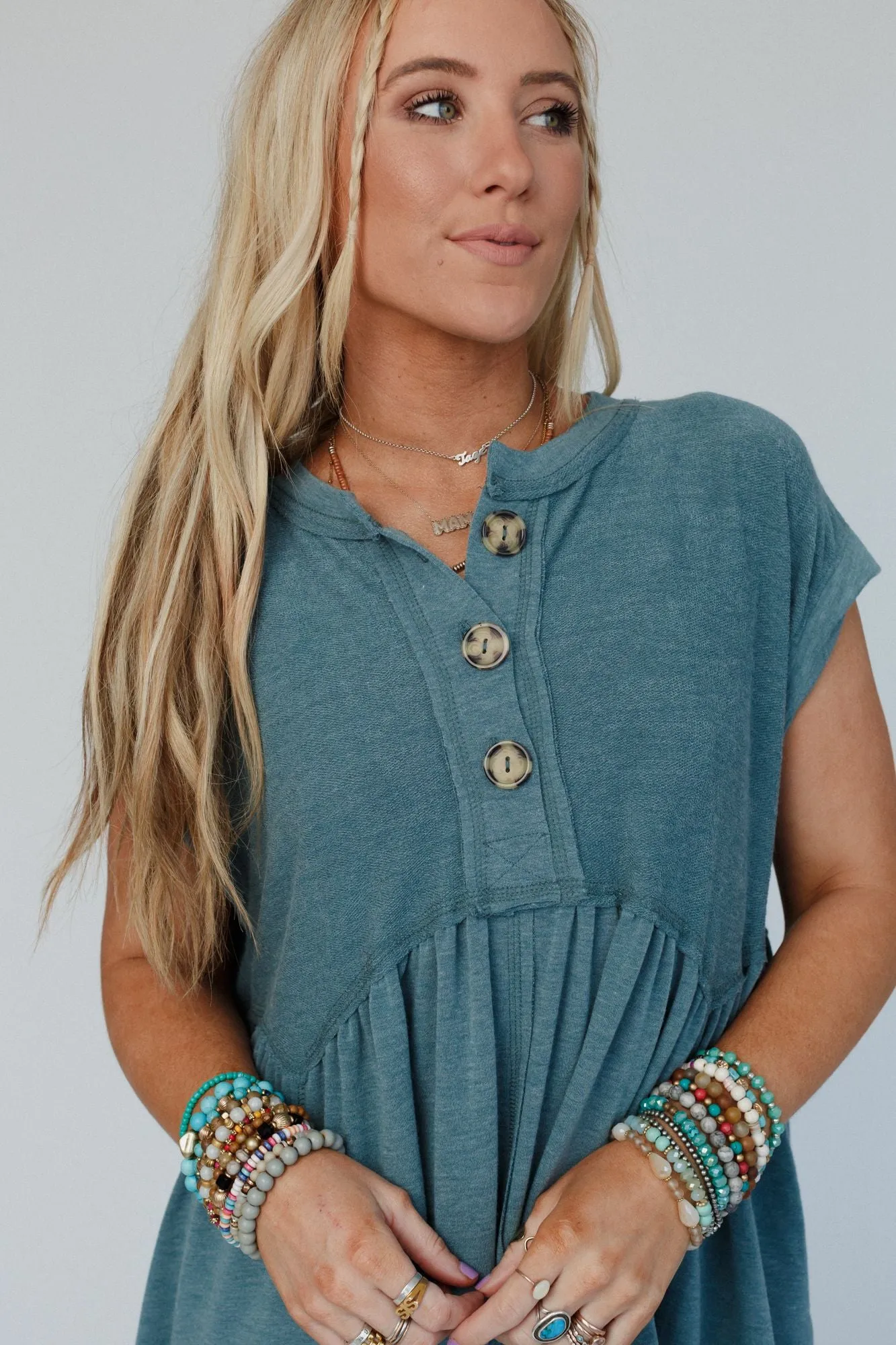 Sweet Nothings Dress - Teal