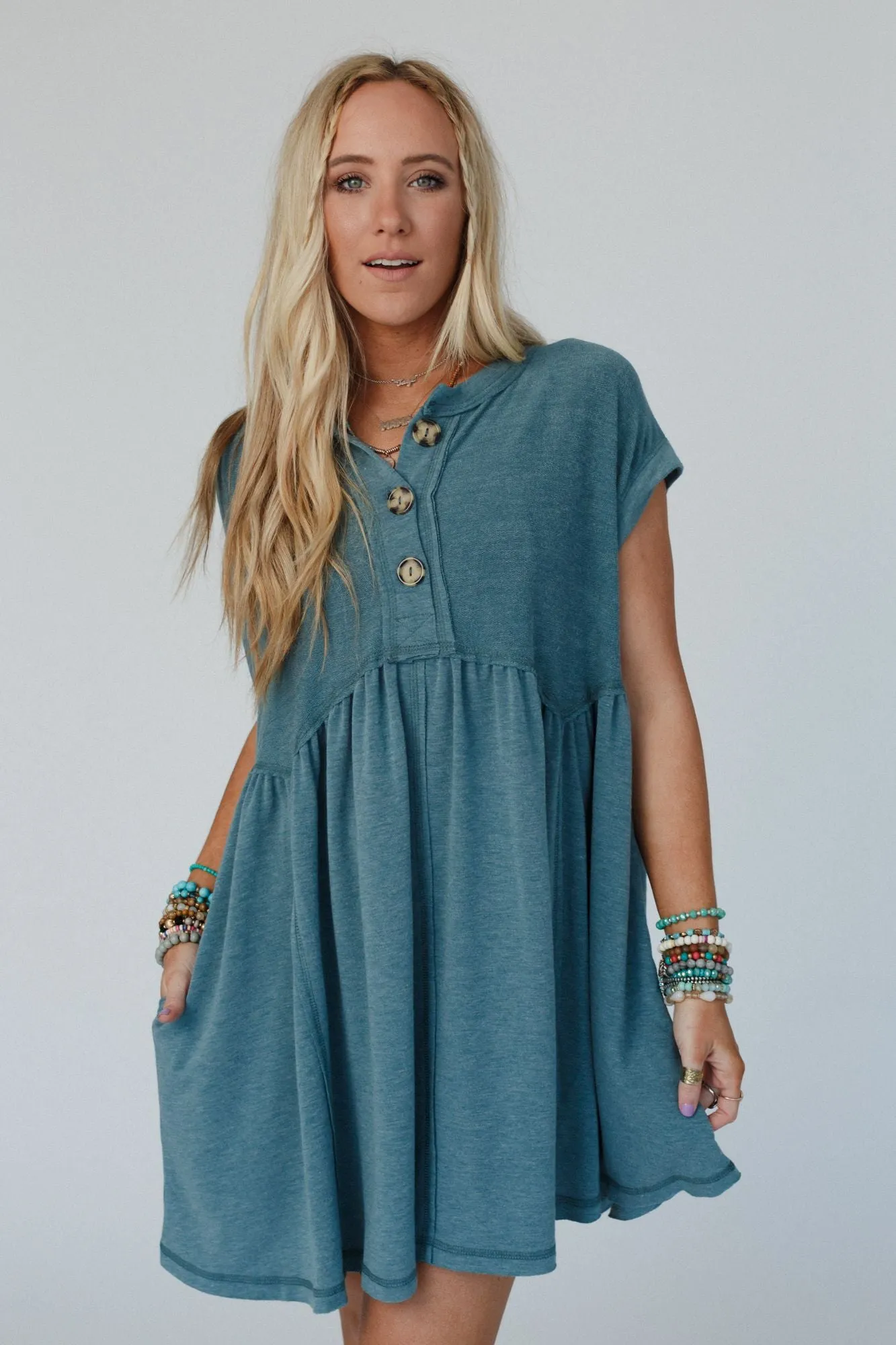 Sweet Nothings Dress - Teal