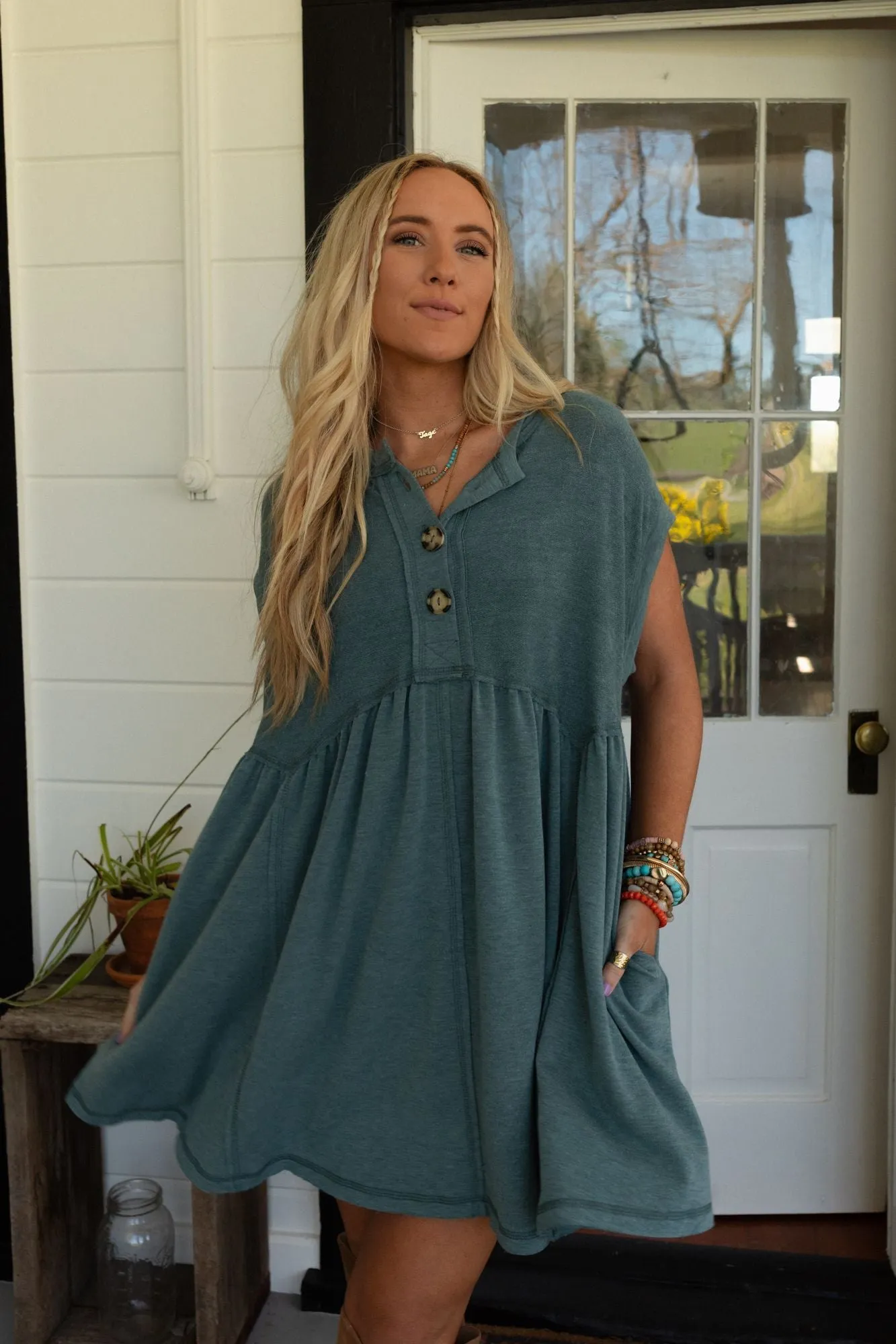 Sweet Nothings Dress - Teal