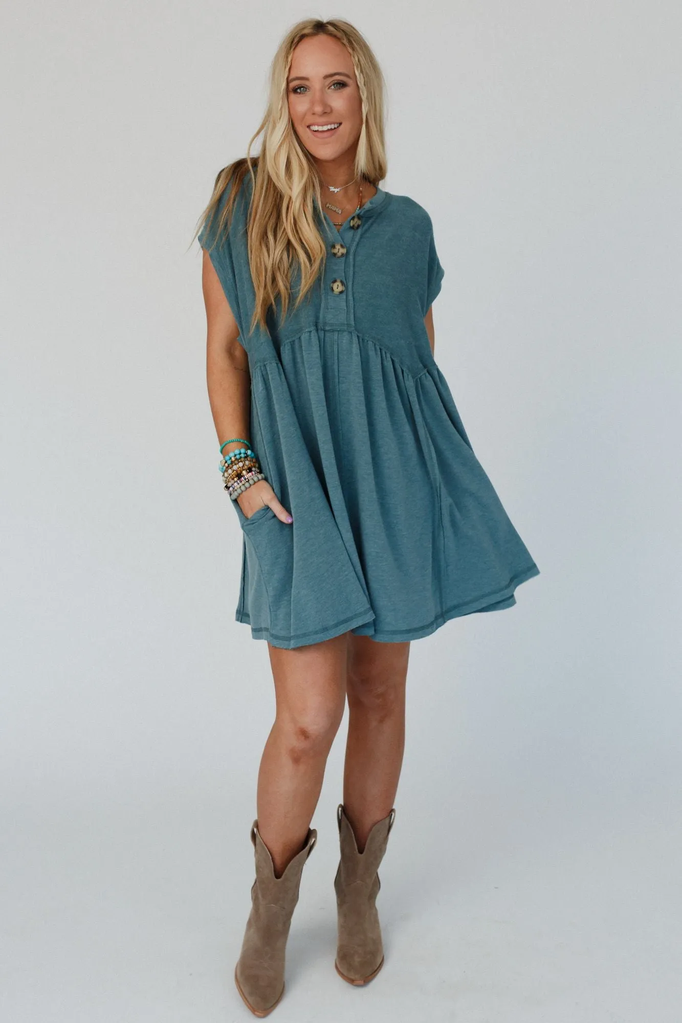 Sweet Nothings Dress - Teal