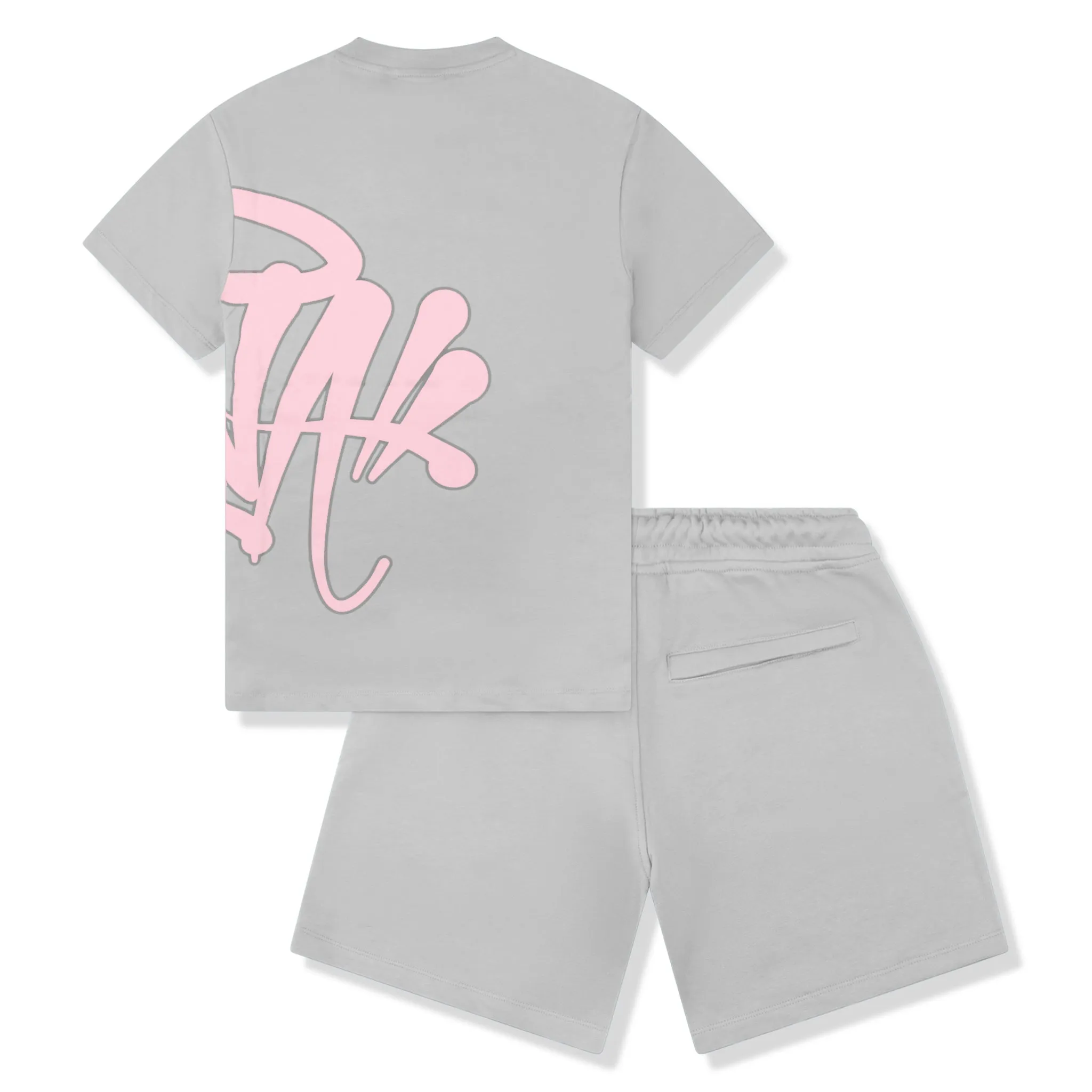 Syna World Logo Grey Pink T-Shirt and Shorts