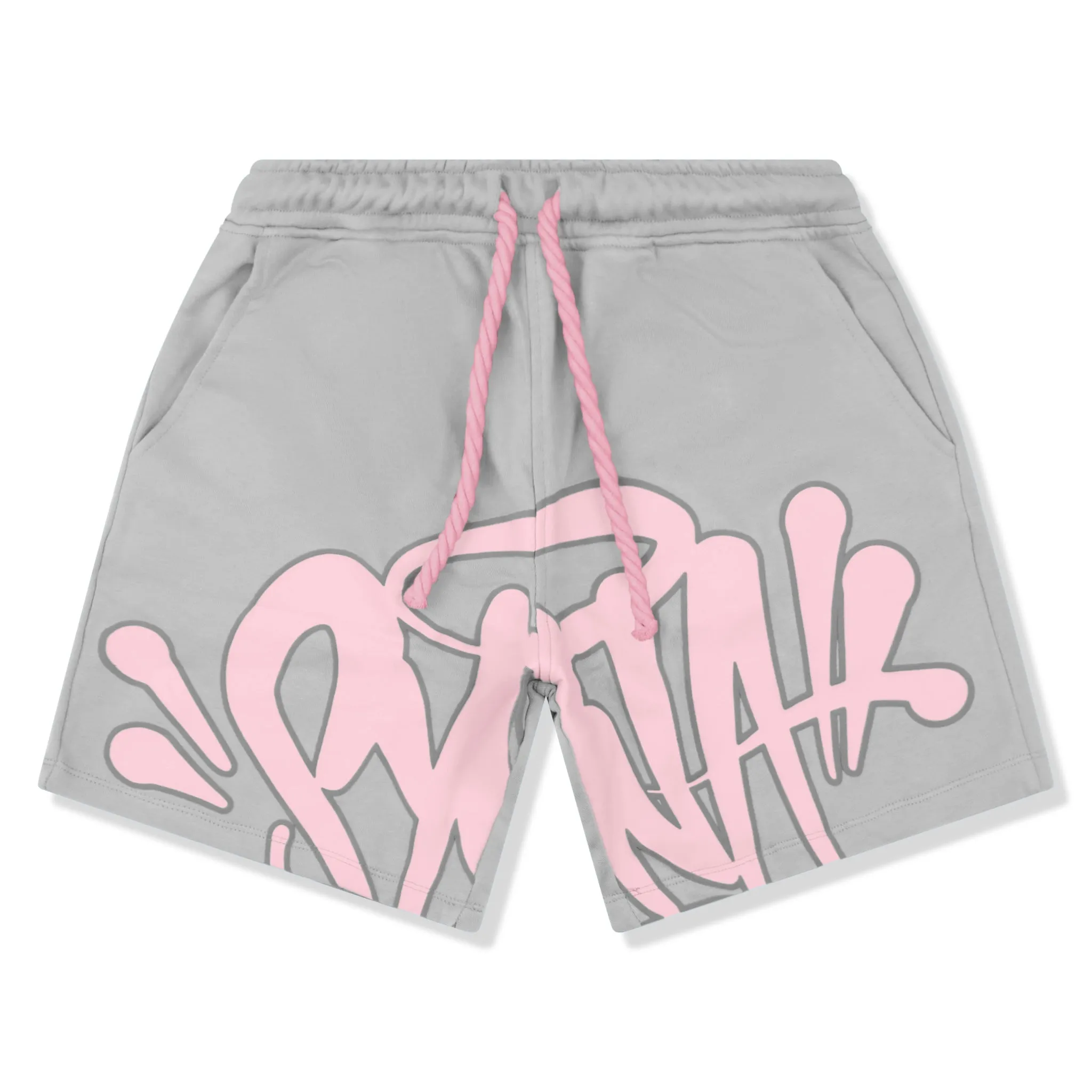 Syna World Logo Grey Pink T-Shirt and Shorts