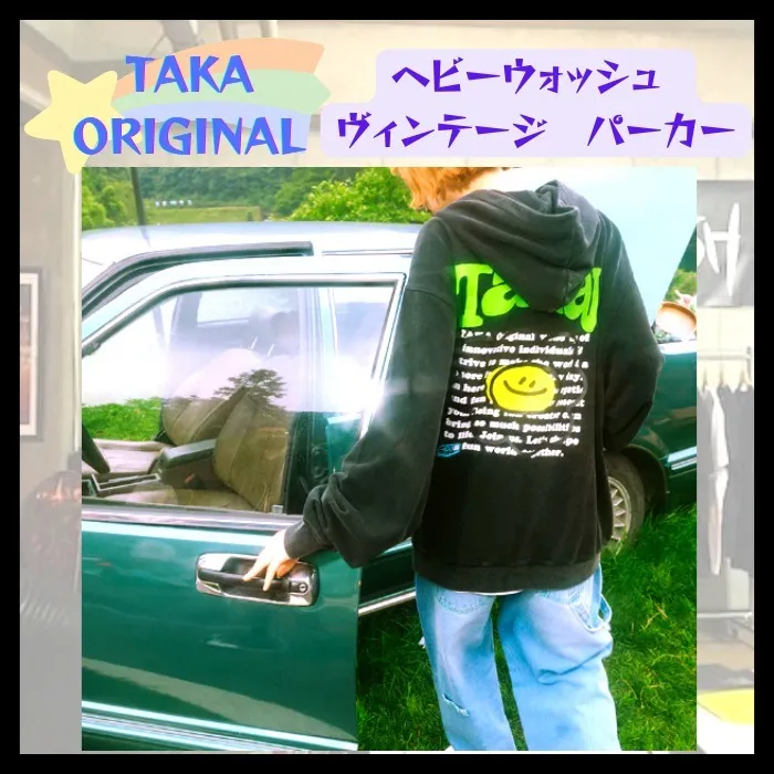 TAKA ORIGINAL | Long Sleeve Oversized Logo Hoodies for Unisex Street Style