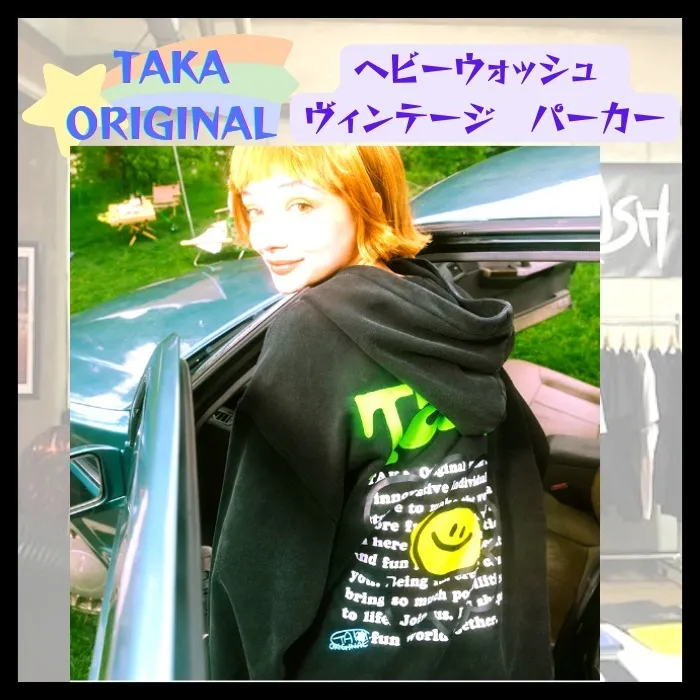 TAKA ORIGINAL | Long Sleeve Oversized Logo Hoodies for Unisex Street Style