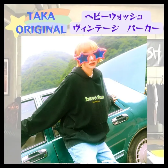 TAKA ORIGINAL | Long Sleeve Oversized Logo Hoodies for Unisex Street Style