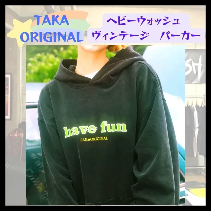 TAKA ORIGINAL | Long Sleeve Oversized Logo Hoodies for Unisex Street Style