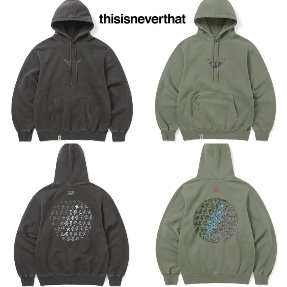 thisisneverthat Unisex Street Style Hoodies with Plain Logo | Skater Style