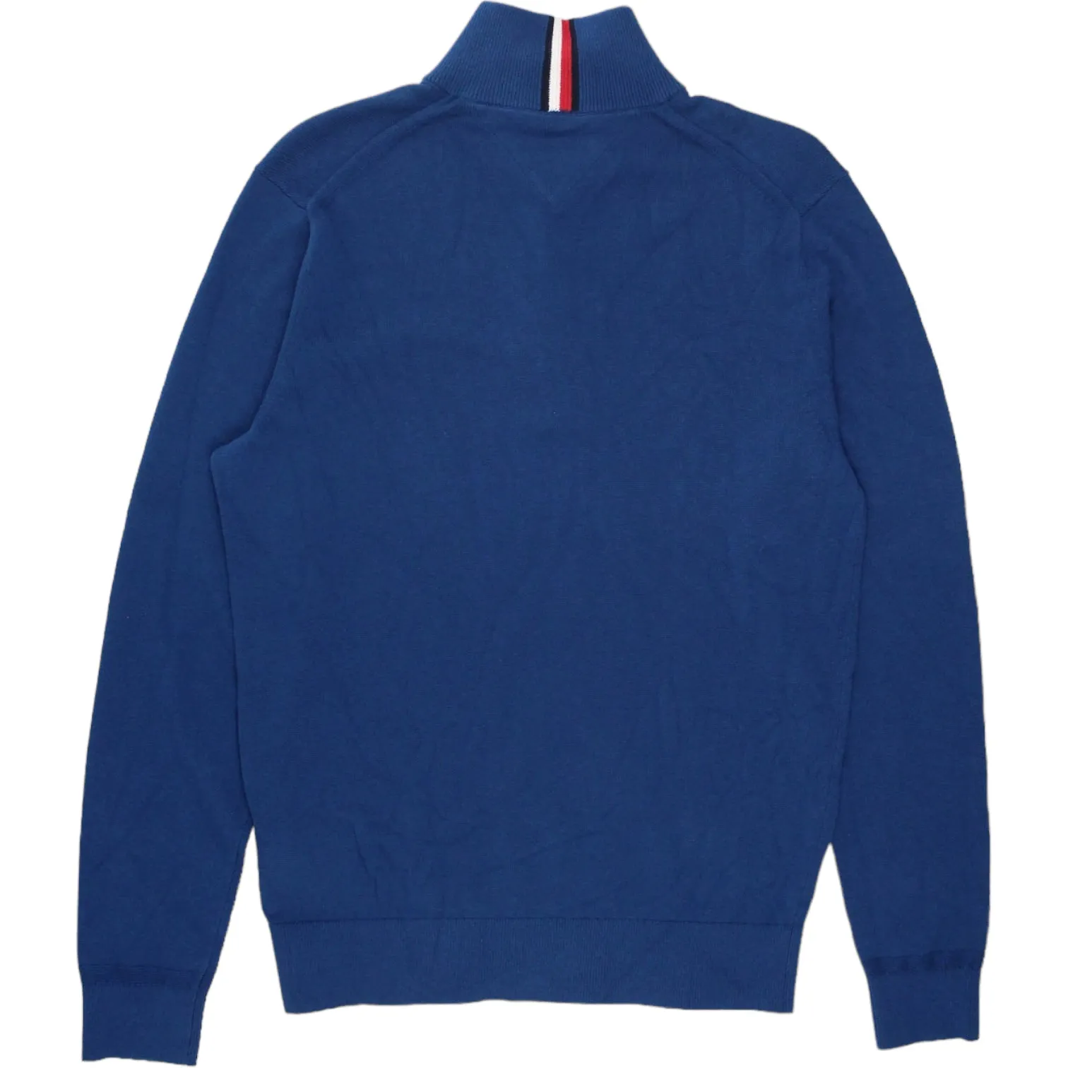 Tommy Hilfiger Blue 1/4 Zip Cotton/Cashmere Sweater