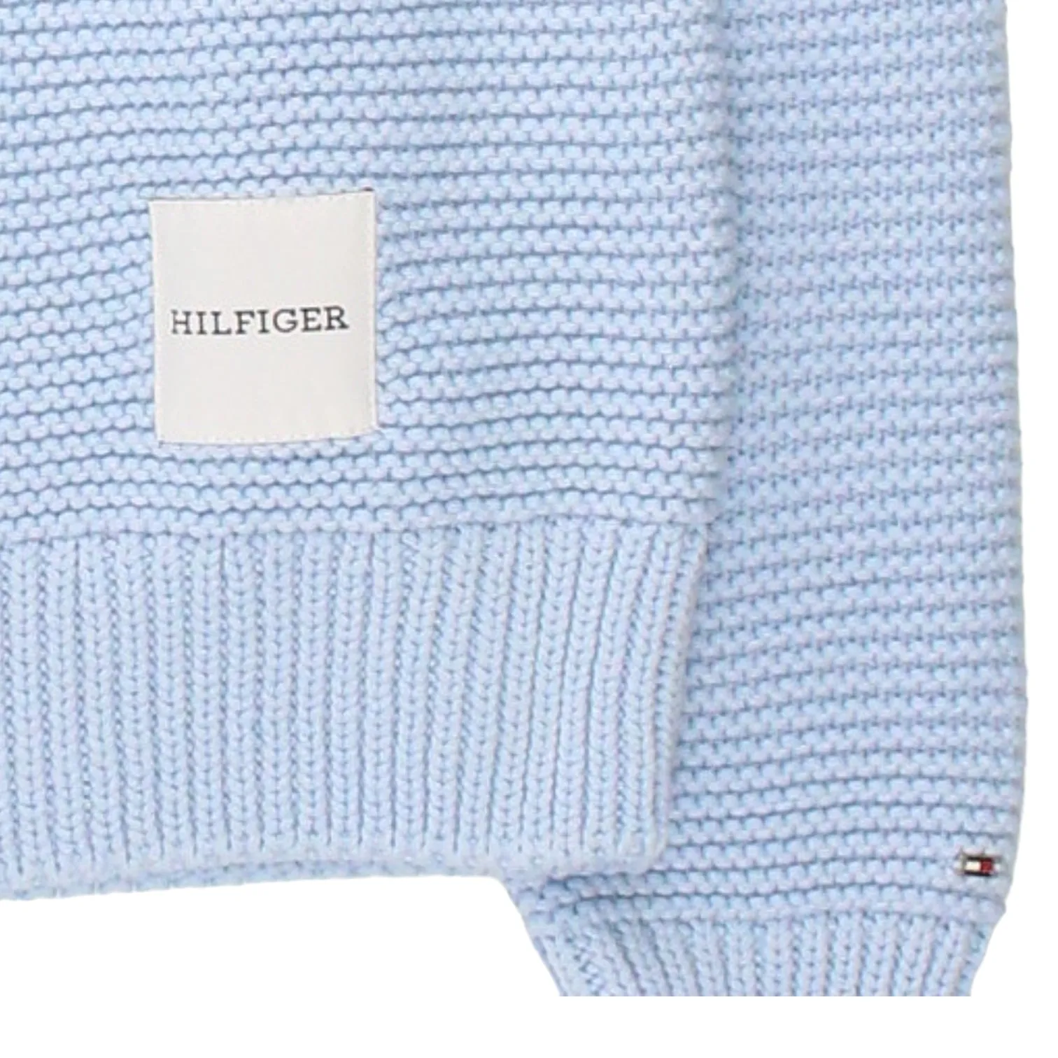 Tommy Hilfiger Blue Texture Knit Sweater